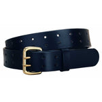 Tory Leather 1-1/2" Double Tongue Leather Belt with Double Holes The Length of Belt