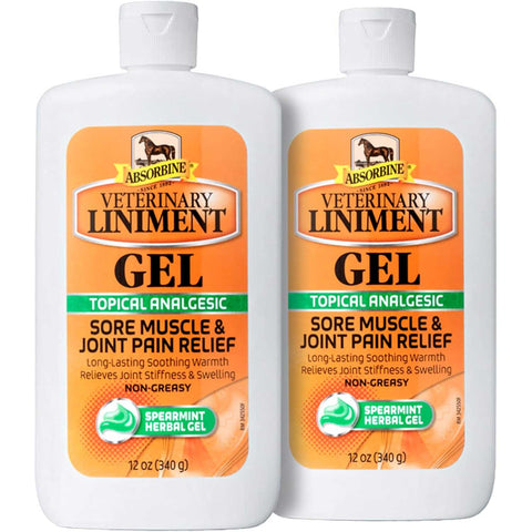 Absorbine  Veterinary Liniment Gel, 12-Ounce 2 PACK for Sore Muscles