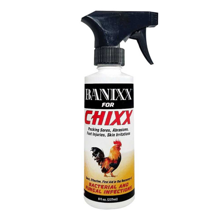 Banixx For Chixx  for Chickens Pecking Sores, Bumble Foot, Fowl Pox, Raw Vent 8 Fl Oz