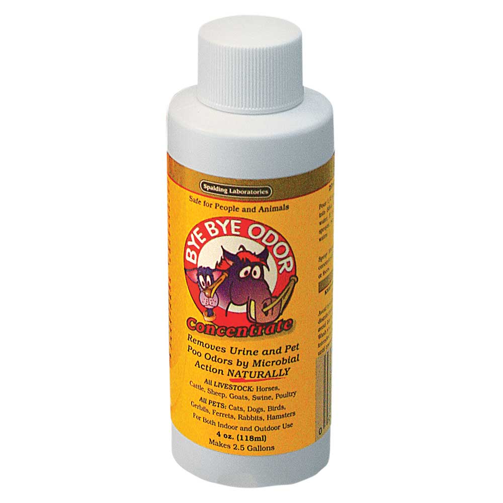 Bye Bye Odor, Concentrate, Scented, 4 oz Makes 2.5 Gallons