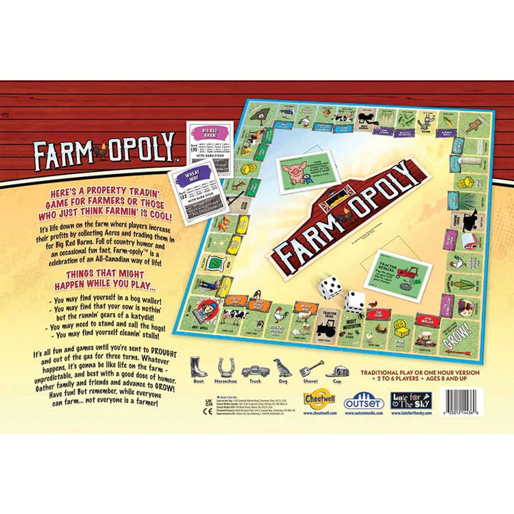 Late For The Sky Farm-Opoly NEW Design