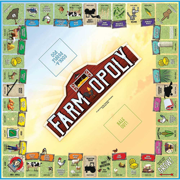 Late For The Sky Farm-Opoly NEW Design