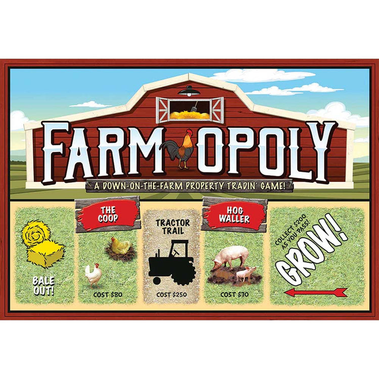 Late For The Sky Farm-Opoly NEW Design