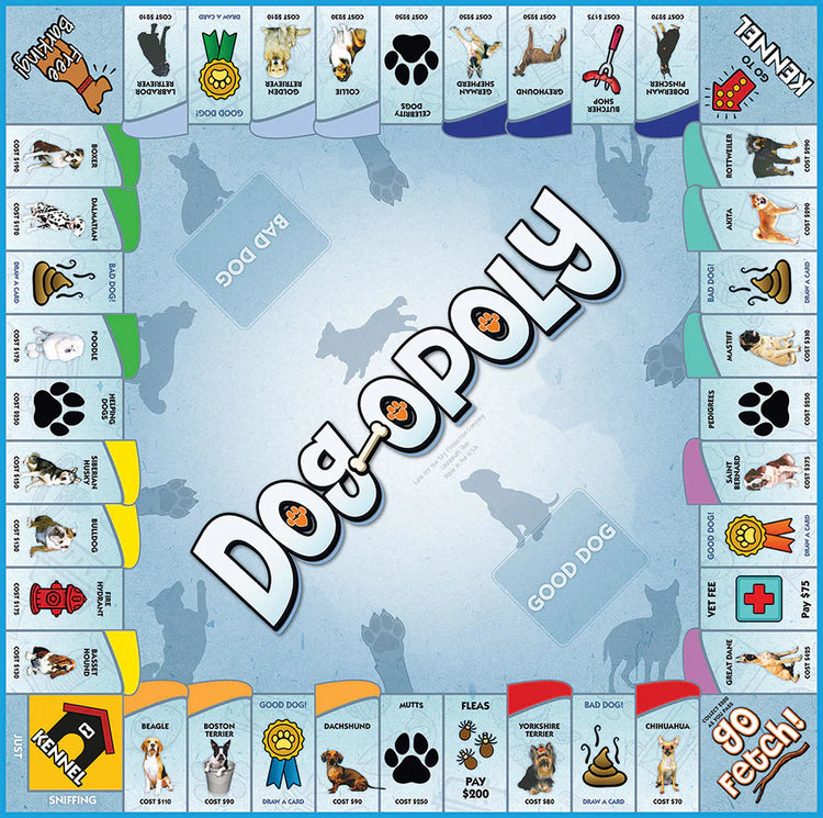Late For The Sky Dog-Opoly NEW Design