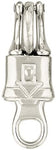 Round Eye Rigid Panic 1/2" Snap Nickel Plated Malleable #1001