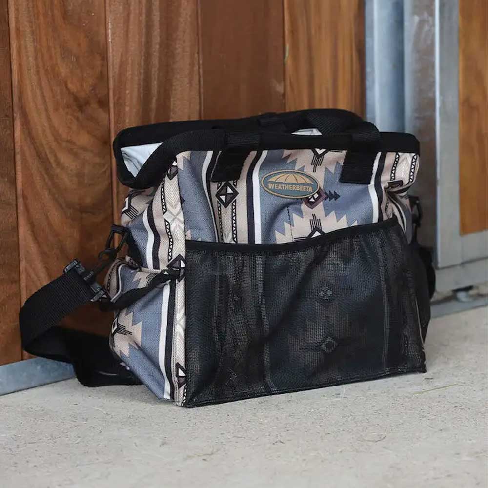 Weatherbeeta Grooming Tote Bag with Shoulder Strap - Grey Western Print