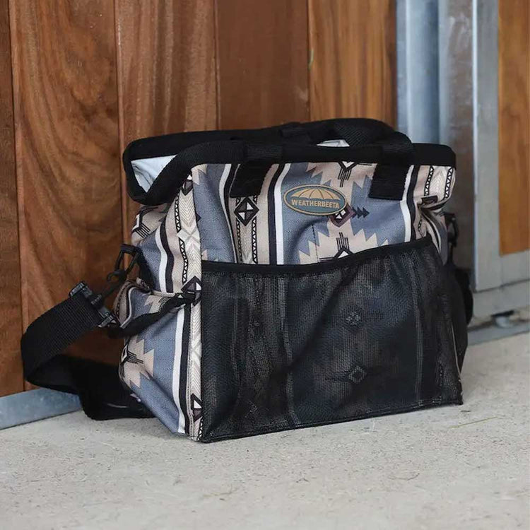 Weatherbeeta Grooming Tote Bag with Shoulder Strap - Grey Western Print