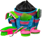 Weaver Leather Grooming Kit - 7 Piece with Bag - Rainbow