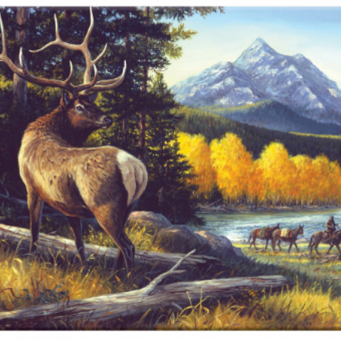 River's Edge Tempered Glass Cutting Board - Elk