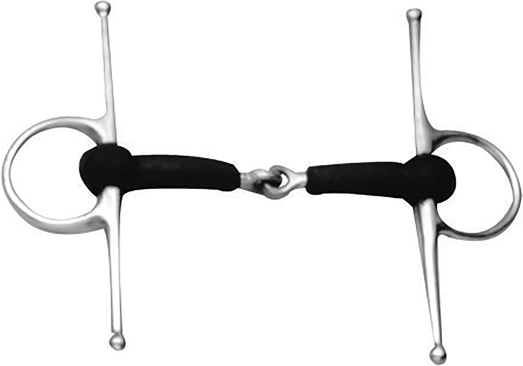 KORSTEEL SLOW TWIST FULL CHEEK EGGBUTT SNAFFLE BIT - 4.75