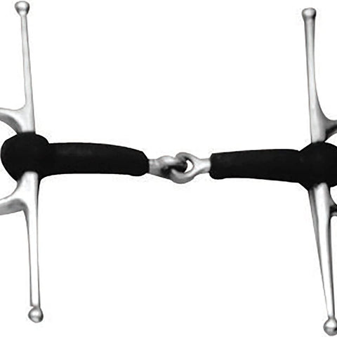 KORSTEEL SLOW TWIST FULL CHEEK EGGBUTT SNAFFLE BIT - 4.75