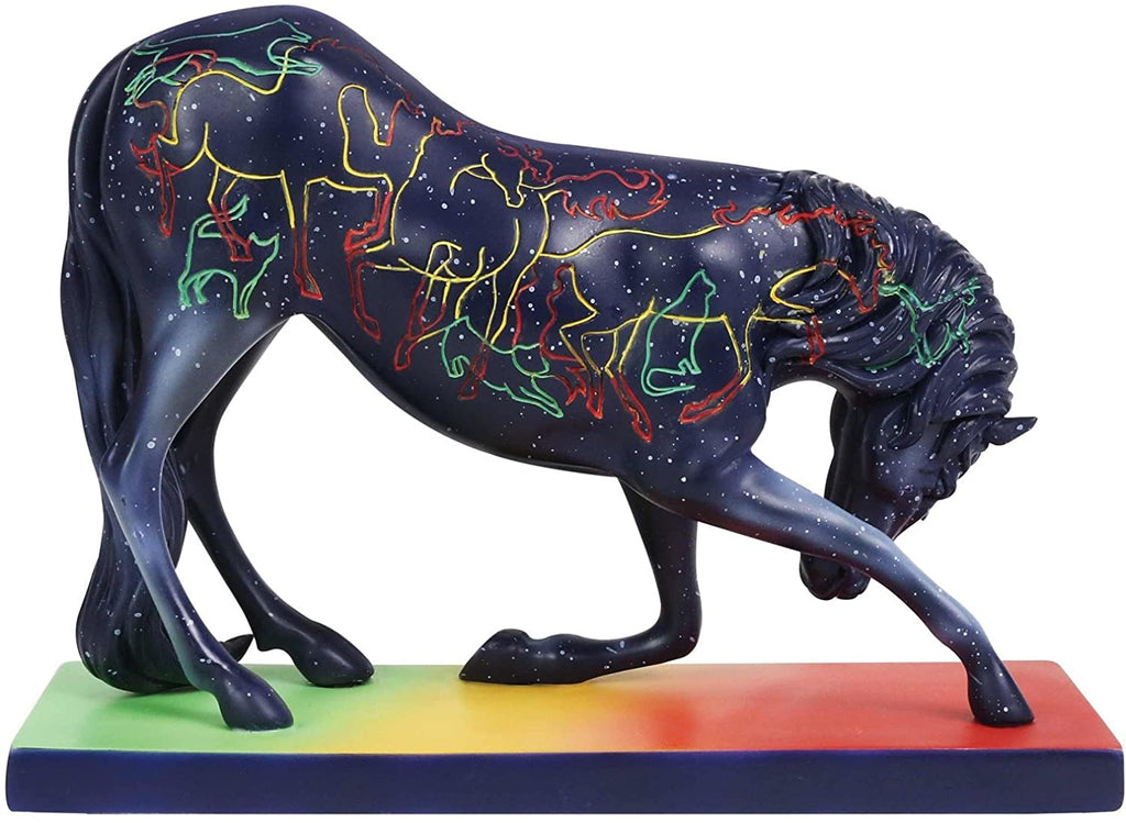 Painted Ponies Crossing Rainbow Bridge Horse Figurine