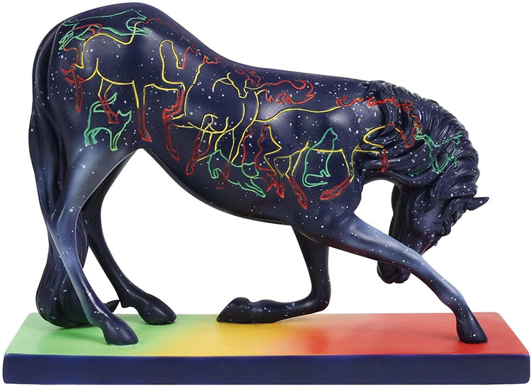 Painted Ponies Crossing Rainbow Bridge Horse Figurine