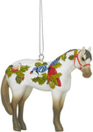 Painted Ponies Xmas Winter Feathers Christmas Horse Ornament