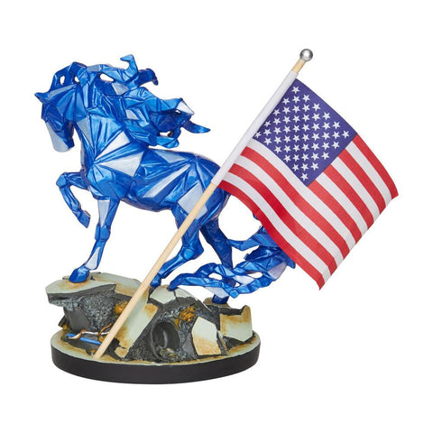 Painted Ponies Wild Blue Remembering 9/11 Horse Figurine