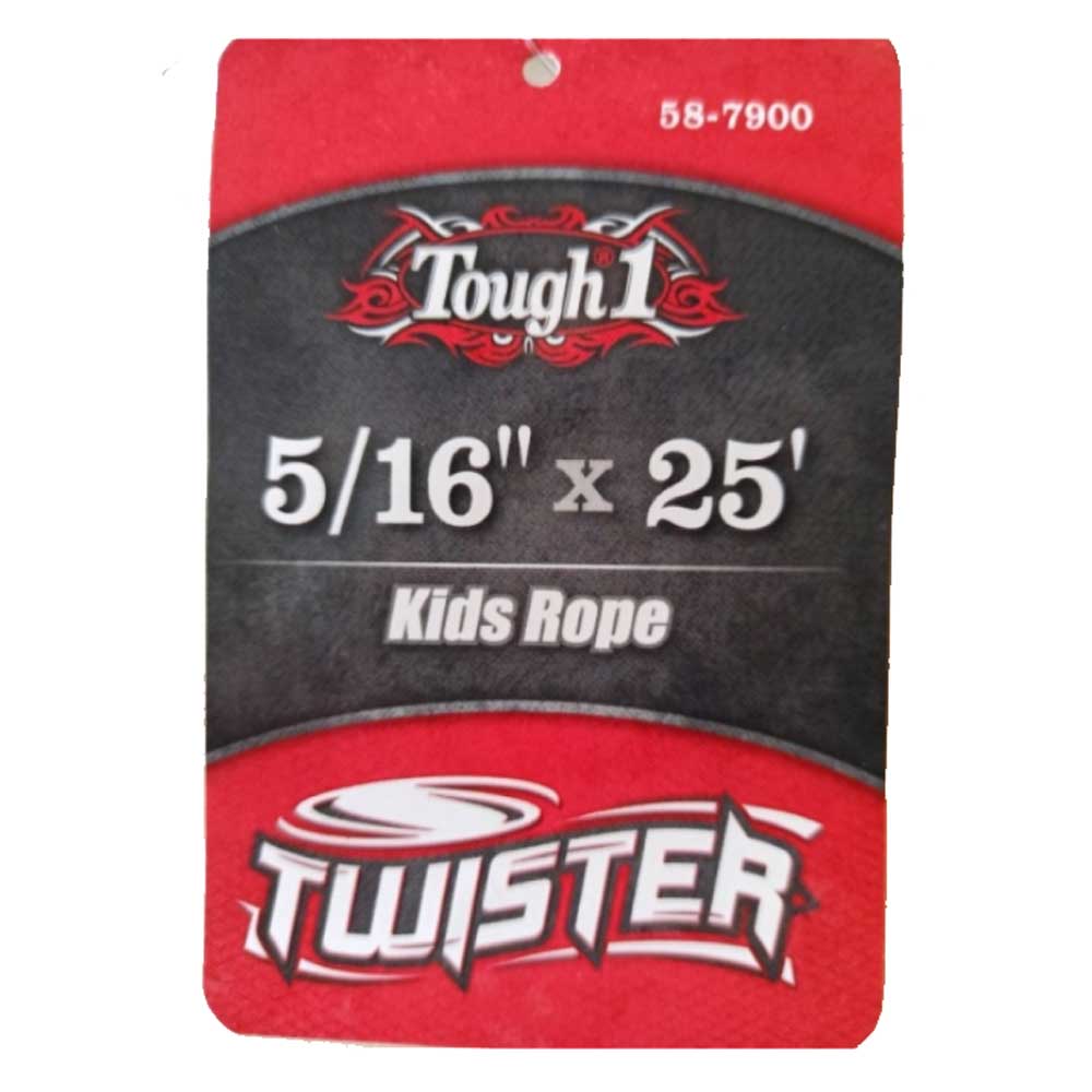 TOUGH1 25FT YOUTH TWISTER BRAIDED ROPE - KIDS ROPE