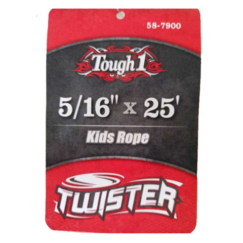 TOUGH1 25FT YOUTH TWISTER BRAIDED ROPE - KIDS ROPE