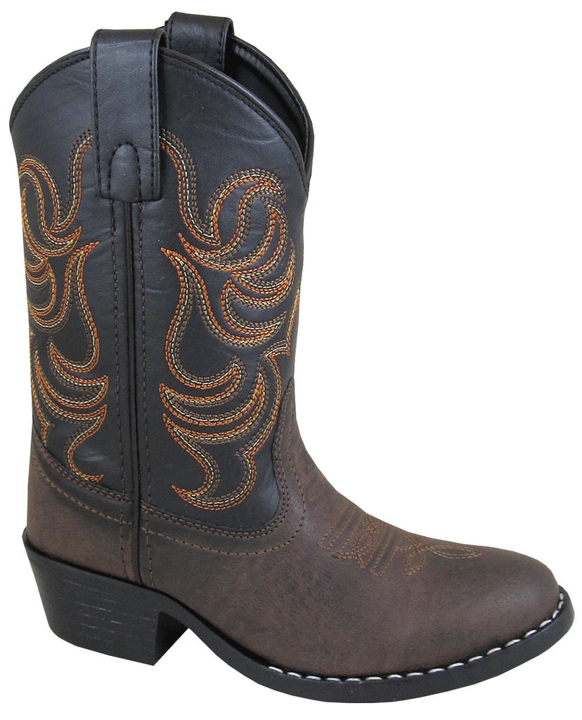 SMOKY MOUNTAIN BOOTS Monterey Western Boots -1575 - Brown/Black - Toddler / Youth
