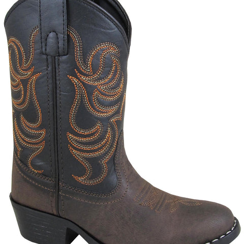 SMOKY MOUNTAIN BOOTS Monterey Western Boots -1575 - Brown/Black - Toddler / Youth