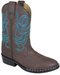 SMOKY MOUNTAIN BOOTS Monterey Western Boots -1623 - Brown/Blue Stitching - Youth
